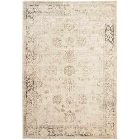 Safavieh Vintage Power Loomed Round Rug- Stone- 8 x 8 ft. VTG117-440-8R